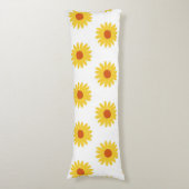 Coussins Longs Fleur de tournesol jaune Motif simple à fleurs (Devant (Vertical))