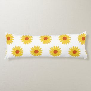 Coussins Longs Fleur de tournesol jaune Motif simple à fleurs