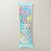 Coussins Longs Fleur De Vie / Blume des Lebens - Coeurs d'amour (Devant (Vertical))