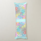 Coussins Longs Fleur De Vie / Blume des Lebens - Coeurs d'amour (Dos (Vertical))