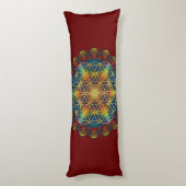 Coussins Longs Fleur de vie / Blume des Lebens - Mandala III (Dos (Vertical))