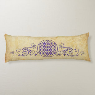 Coussins Longs Fleur de vie / Blume des Lebens - vintage V