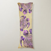 Coussins Longs Fleur de vie / Blume des Lebens - violet de tortue (Devant (Vertical))