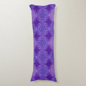 Coussins Longs Fleur de vie - motif de timbre - violet (Devant (Vertical))