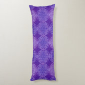 Coussins Longs Fleur de vie - motif de timbre - violet (Dos (Vertical))