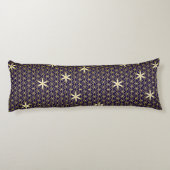 Coussins Longs Fleur De Vie - motif sans soudure - doré (Dos)