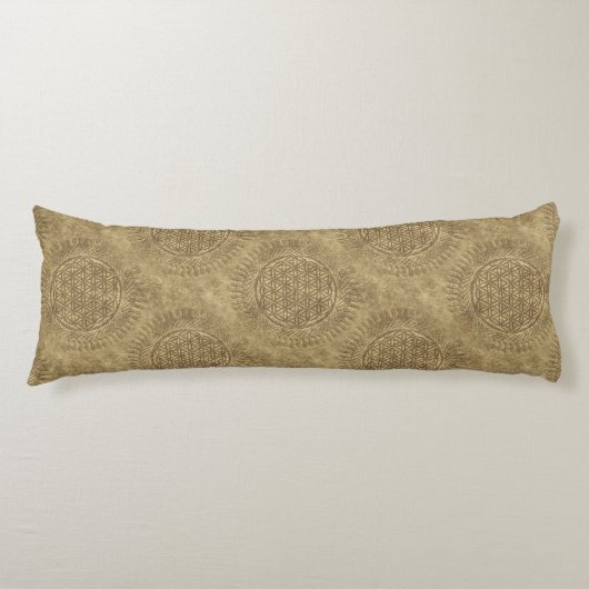 Coussins Longs Fleur de vie - soleil - motif continu 4 (Devant)