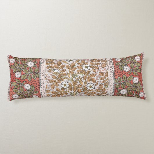 Coussins Longs Fleur d'illustration Rose sauvage Vintage (Dos)