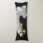 Coussins Longs Fleur d'orchidée blanche (devant Vertical)