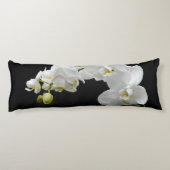 Coussins Longs Fleur d'orchidée blanche (Dos)