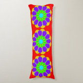Coussins Longs Fleur Funky Power Bloom II (Devant (Vertical))