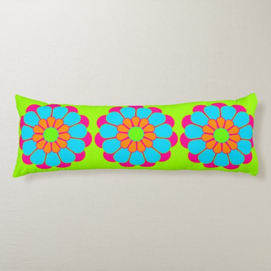 Coussins Longs Fleur Funky Power Bloom III (Devant)