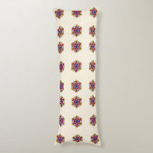 Coussins Longs Fleur géométrique effrayante (Devant (Vertical))