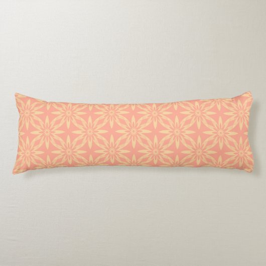 Coussins Longs Fleur jaune melon Motif sans couture (Devant)