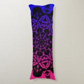 Coussins Longs fleur Mandala rose et violet (Devant (Vertical))
