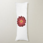 Coussins Longs Fleur marguerite rouge (Devant (Vertical))