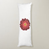 Coussins Longs Fleur marguerite rouge (Dos (Vertical))
