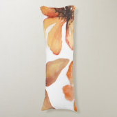 Coussins Longs Fleur orange (Devant (Vertical))