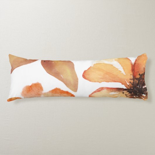 Coussins Longs Fleur orange (Devant)