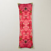 Coussins Longs Fleur plante rouge Poinsettia (Dos (Vertical))