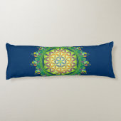 Coussins Longs Fleur Power of Life / Blume des Lebens - vert (Dos)