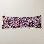 Coussins Longs Fleur Rose coloré (Dos)