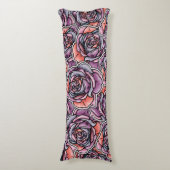 Coussins Longs Fleur Rose coloré (Devant (Vertical))