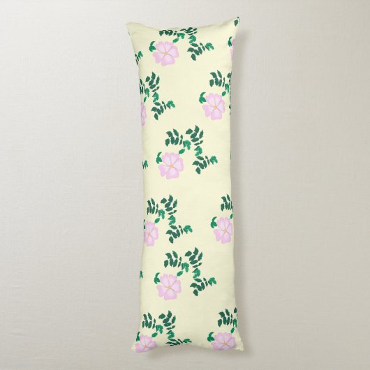 Coussins Longs Fleur Rose rose pastel (Dos (Vertical))
