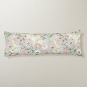 Coussins Longs Fleur rose verte Fleur Motif (Dos)