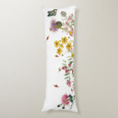 Coussins Longs Fleur sauvage d'aquarelle Insectes Floral Spring G (Devant (Vertical))