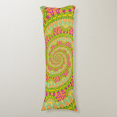 Coussins Longs Fleur Spirale SUNNY (Devant (Vertical))