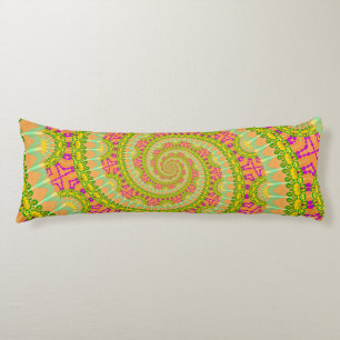 Coussins Longs Fleur Spirale SUNNY