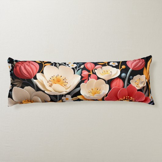 Coussins Longs Fleurs (Dos)