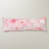 Coussins Longs Fleurs aquarelles Blush Bloom (Dos)
