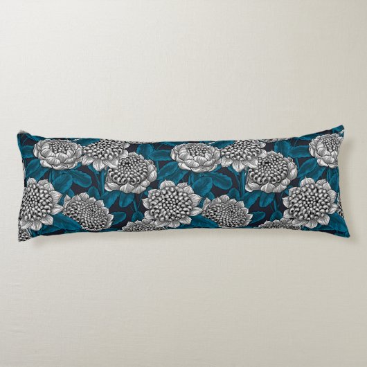 Coussins Longs Fleurs blanches de waratah (Dos)