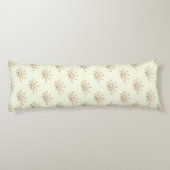 Coussins Longs Fleurs Bleues, Fleurs Rouges, Motif De Fleurs (Dos)