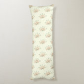 Coussins Longs Fleurs Bleues, Fleurs Rouges, Motif De Fleurs (Dos (Vertical))