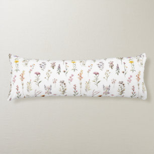 Coussins Longs Fleurs colorées, Fleurs sauvages, Fleurs de Jardin