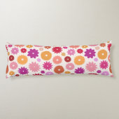 Coussins Longs Fleurs Colorées Grand Motif (Dos)