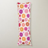 Coussins Longs Fleurs Colorées Grand Motif (Devant (Vertical))