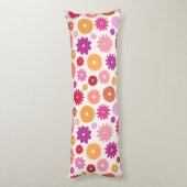 Coussins Longs Fleurs Colorées Grand Motif (Dos (Vertical))