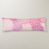 Coussins Longs Fleurs Dahlia, Motif De Fleurs, Dahlia Rose (Dos)