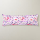 Coussins Longs Fleurs d'aquarelle et feuilles 3 (Devant)