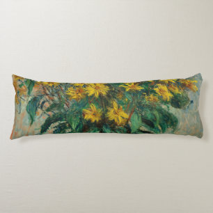 Coussins Longs Fleurs d'artichauts de Jérusalem - Claude Monet