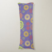 Coussins Longs Fleurs d'automne colorées dans des tons chauds (Devant (Vertical))