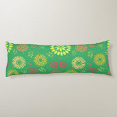 Coussins Longs Fleurs d'automne colorées dans des tons chauds (Dos)