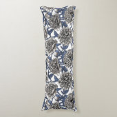 Coussins Longs Fleurs de cendres blanches (Devant (Vertical))