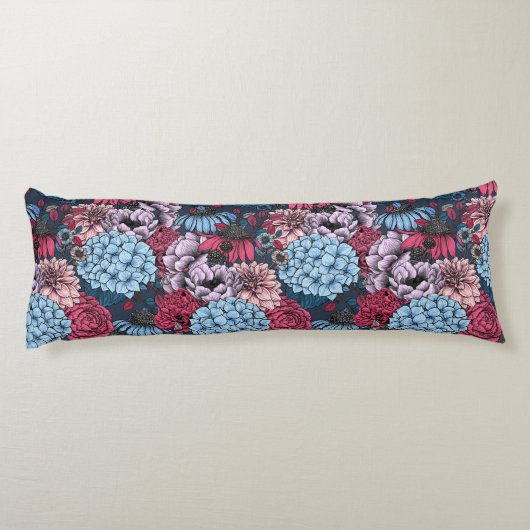 Coussins Longs Fleurs de jardin (Dos)