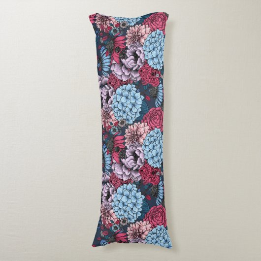 Coussins Longs Fleurs de jardin (Devant (Vertical))