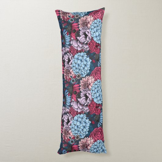 Coussins Longs Fleurs de jardin (Dos (Vertical))